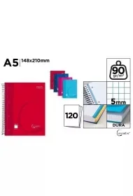 Notatnik A5/120K kołowy kratka MIX - Notesy i bloczki - miniaturka - grafika 1