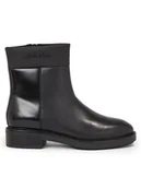 Botki damskie - Calvin Klein Botki Rubber Sole Ankle Boot Lg Wl HW0HW01700 Czarny - miniaturka - grafika 1