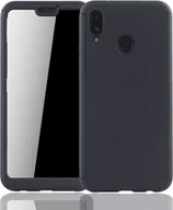 Etui i futerały do telefonów - Etui na telefon komórkowy Pokrowiec ochronny na Huawei P20 Lite Pełna obudowa Osłona ekranu 360 Czarny - miniaturka - grafika 1