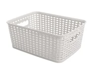 Pojemniki łazienkowe - Fl1 KOSZYK RATTAN CLASSIC 4,5L PROSTOKĄTNY CAPRI BEŻOWY 40G-KOS-G460/4 - miniaturka - grafika 1