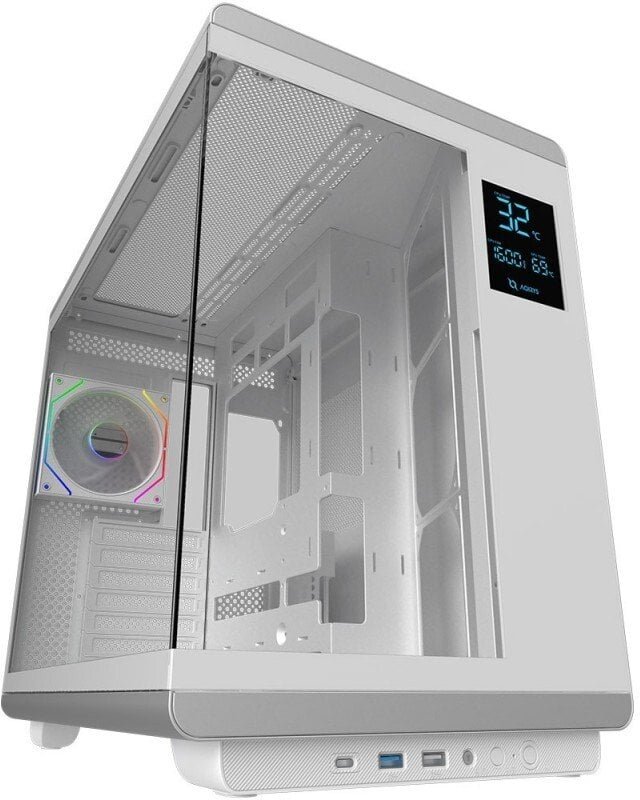 AQIRYS Obudowa do komputera z wyświetlaczem DRACO white AQI-GA-OK-17