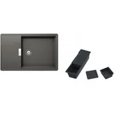 Zlewozmywaki - Schock Zlew TIA D-100LS SILVERSTONE Cristadur) - miniaturka - grafika 1