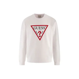 Męska Bluza GUESS AUDLEY CN FLEECE M2YQ37K6ZS1-G011 – Biały - Bluzy męskie - miniaturka - grafika 1