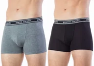 Majtki męskie - BOKSERKI MODAL BAWEŁNA PIERRE CARDIN 2-PAK r. XL - miniaturka - grafika 1