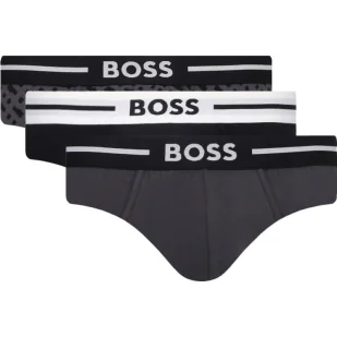 BOSS BLACK Slipy 3-pack Bold Design - Majtki męskie - miniaturka - grafika 1