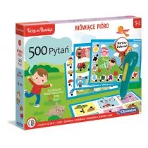 Mówiące Pióro. 500 pytań Clementoni - Zabawki interaktywne dla dzieci - miniaturka - grafika 1