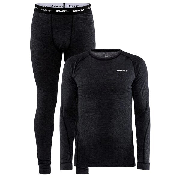 Męski zestaw termiczny Craft Core Wool Merino black M