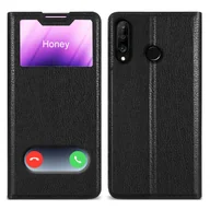 Etui i futerały do telefonów - Etui ochronne Cadorabo do Huawei P30 LITE w kolorze czarnym etui na telefon komórkowy etui na książkę - miniaturka - grafika 1