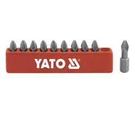 Bity - YATO Końcówki wkrętakowe ph3x25 mm, kpl. 10 szt. YT-0476 - miniaturka - grafika 1