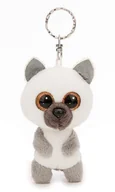 Plecaki - Breloczek GLUBSCHIS Lemur King Lou 9cm biały - Pluszowy towarzysz przytulanka zwierzęca z kółkiem na klucze do smyczy, torby albo plecaka - miniaturka - grafika 1