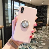 Etui i futerały do telefonów - ETUI SILICONE RING SAMSUNG GALAXY A31 JASNO RÓŻOWY standard - miniaturka - grafika 1