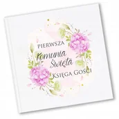 Wesele i ślub - KSIĘGA GOŚCI KOMUNIA ŚWIĘTA PAMIĄTKA HORTENSJA Y2 - miniaturka - grafika 1