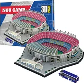 Puzzle - PUZZLE 3D Duży Stadion FC BARCELONA Camp Nou Układanka PRZESTRZENNE 3D / Dream Planet - miniaturka - grafika 1