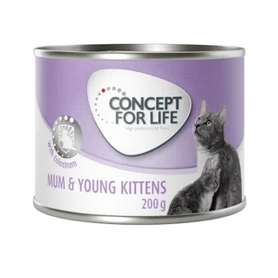 6x200g Concept for Life Mum & Young Kittens w musie, karma mokra dla karmiących i ciężarnych kotek i dorastających kociąt - Mokra karma dla kotów - miniaturka - grafika 2