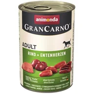 Mokra karma dla psów - Animonda Grancarno Adult Rind Entenherzen Wołowina + Serca Kacze 400G - miniaturka - grafika 1