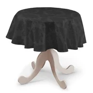Obrusy i serwetki - Dekoria Obrus okrągły czarny 135 cm Damasco 415-613-32 - miniaturka - grafika 1