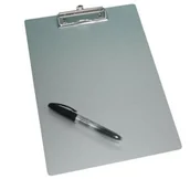 Deski z klipsem - Wedo 57854 podkładka Srebrny - miniaturka - grafika 1