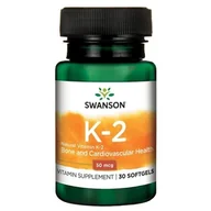 Witaminy i minerały - SWANSON WITAMINA K2 NATURALNA 50MCG 30 KAPS. - miniaturka - grafika 1