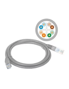 Patchcord Utp A Lan Kku6sza05 Rj45 Rj45 0 50m Utp Kat 6 Kolor Szary 146L680 - Patchcordy - miniaturka - grafika 1