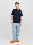 Koszulki męskie - Jack & Jones Koszulka w kolorze granatowym - miniaturka - grafika 1