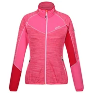 Bluzy sportowe damskie - Bluza damska Regatta Wmn Hepley F Zip II Rozmiar: XXL / Kolor: różowy - miniaturka - grafika 1