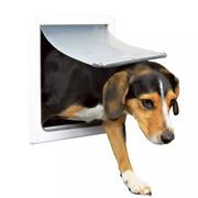 Pozostałe akcesoria dla psów - Trixie Drzwi wahadłowe dla psów S M białe 19 32 mm - miniaturka - grafika 1