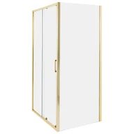 Kabiny prysznicowe - Beliani Kabina prysznicowa YORO 80 x 100 x 185 cm Złoty - miniaturka - grafika 1