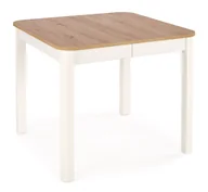 Stoły - Stół St46M135L107 Biały Mat / Dąb Artisan - miniaturka - grafika 1