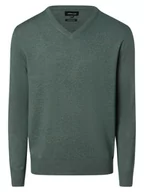 Swetry męskie - Andrew James - Sweter męski z dodatkiem kaszmiru, zielony - miniaturka - grafika 1