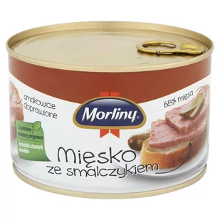 Morliny Mięsko ze smalczykiem Konserwa 400 g - Pasztet i przetwory mięsne - miniaturka - grafika 1