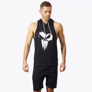 Koszulki sportowe męskie - Męska koszulka treningowa z kapturem Olimp - Men's Hoodie Stringer Classic Skull-XL - grafika 1