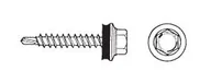 Wkręty - WKRĘT SAMOWIERTNY 4.8*55MM RAL 7016 - miniaturka - grafika 1