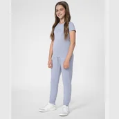 Spodnie damskie - Spodnie 4F 4FJSS23TTROF158 34S niebieski 140 cm - miniaturka - grafika 1