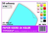 Papier do drukarek - Papier kolorowy ksero Typograf A4 80 g niebieski - miniaturka - grafika 1