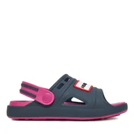 Buty dla dziewczynek - Klapki Hunter P4047539-DZ Granatowy - miniaturka - grafika 1