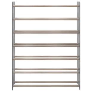 Lumarko Półka na buty, szara, 90x24x117 cm, materiał drewnopochodny - Szafki na buty - miniaturka - grafika 4