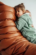 Kombinezony dla dzieci - Kombinezon z kapturem z uszami myszki zielony - miniaturka - grafika 1