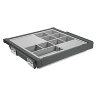 Meble modułowe i akcesoria - Szuflada z organizatorem do korpusu 70 cm antracyt Elite GTV - miniaturka - grafika 1