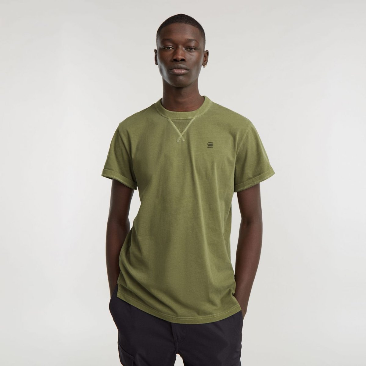 t-shirt uomo g-star d24449 2653 nifous d033 shadow olive