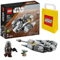 Klocki - KLOCKI LEGO STAR WARS 75363 MYŚLIWIEC N-1 MANDALORIANINA FIGURKI + TORBA - miniaturka - grafika 1