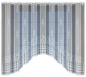 Firany - Biała żakardowa firanka z taśmą 247460 160 x 300cm  MONDOMI - miniaturka - grafika 1