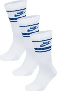 Nike Skarpety Nike NK NSW Everyday Essential CR biało-niebieskie DX5089 105 : Rozmiar - 42-46 - Skarpety termoaktywne - miniaturka - grafika 1