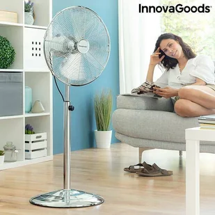 Wentylator INNOVAGOODS Chrome Retro - Wentylatory - miniaturka - grafika 1