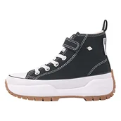 Buty dla dziewczynek - British Knights Kaya MID Fly dziewczęce sneakersy z wysokim stanem, Czarny, 32 EU - miniaturka - grafika 1