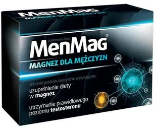 Aflofarm MenMAG, magnez dla mężczyzn, 30 tabletek, 4628251 - Witaminy i minerały Aflofarm MenMAG, magnez dla mężczyzn, 30 tabletek, 4628251 - Witaminy i minerały - miniaturka - grafika 1