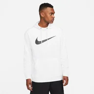Bluzy męskie - Bluza Nike Dri-FIT Men's Pullover Training Hoodie CZ2425-100 biały XL - miniaturka - grafika 1