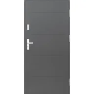 Drzwi zewnętrzne - SPLENDOOR Drzwi stalowe zewnętrzne wejściowe antywłamaniowe RC2 Komo Acoustic Antracytowe 80 prawe - miniaturka - grafika 1