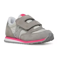 Buty dla dziewczynek - Saucony Originals Baby Jazz HL, Buty dziecięce Unisex, Szary Srebrny Różowy, 27 EU - miniaturka - grafika 1