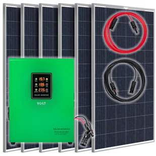 Zestaw solarny fotowoltaiczny do grzania wody (Panel solarny, Przetwornica) VOLT POLSKA - Zestawy solarne - miniaturka - grafika 1