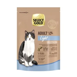 SELECT GOLD Light Adult Drób z ryżem 300 g - Mokra karma dla kotów - miniaturka - grafika 1